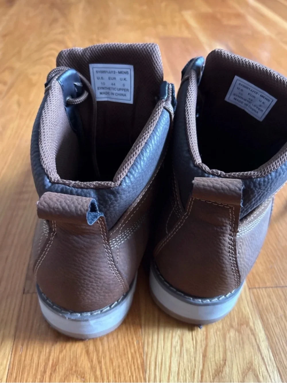 Men's Brown Leather Lace-Up Ankle Boots
